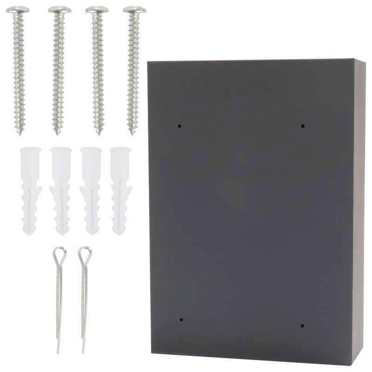 SCHLÜSSELKASTEN - Anthrazit, KONVENTIONELL, Metall (26.5/38.5/9.5cm) - ROTTNER