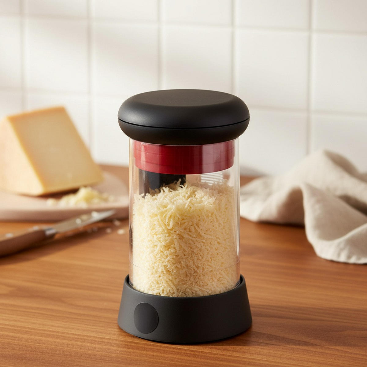 KÄSEMÜHLE - Rot/Schwarz, Basics, Kunststoff/Metall (8/8/18cm) - moHA!