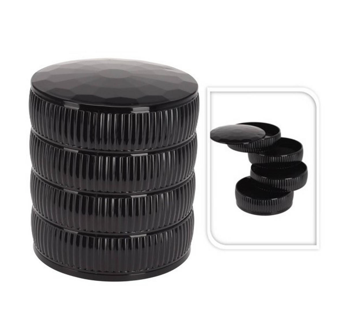 SMYCKESKRIN  - svart, Basics, plast