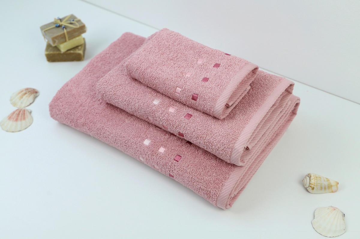 RUČNÍK, 50/100 cm, starorůžová - starorůžová, Konvenční, textil (50/100cm) - Esposa