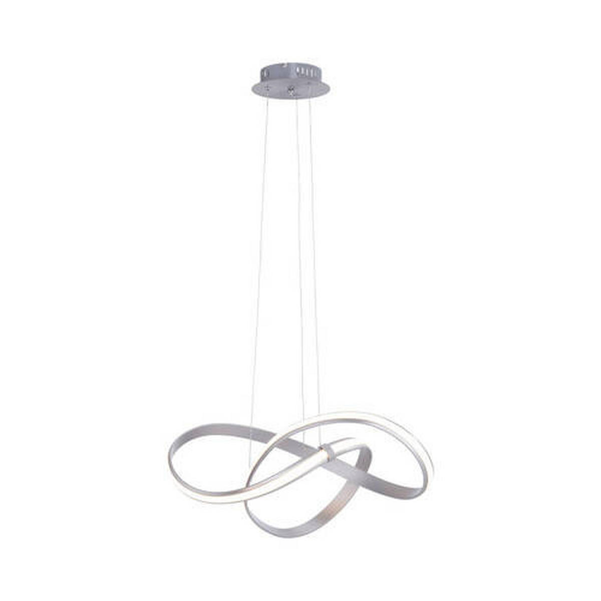 LED-HÄNGELEUCHTE 57/57/120 cm  - Grau, Design, Kunststoff/Metall (57/57/120cm) - Paul Neuhaus