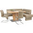 ESSTISCH Kernbuche furniert rechteckig Buchefarben, Edelstahlfarben - Edelstahlfarben/Buchefarben, KONVENTIONELL, Holz (130/85/76cm) - Xora