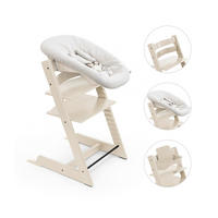 HOCHSTUHL-SET Tripp Trapp Bundles  - Perlmutt, Basics, Holz (87/65/46cm) - Stokke
