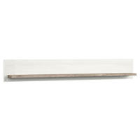 WANDBOARD Weiß, Eichefarben  - Eichefarben/Weiß, Design, Holzwerkstoff (180/27/20cm) - SetOne by Musterring