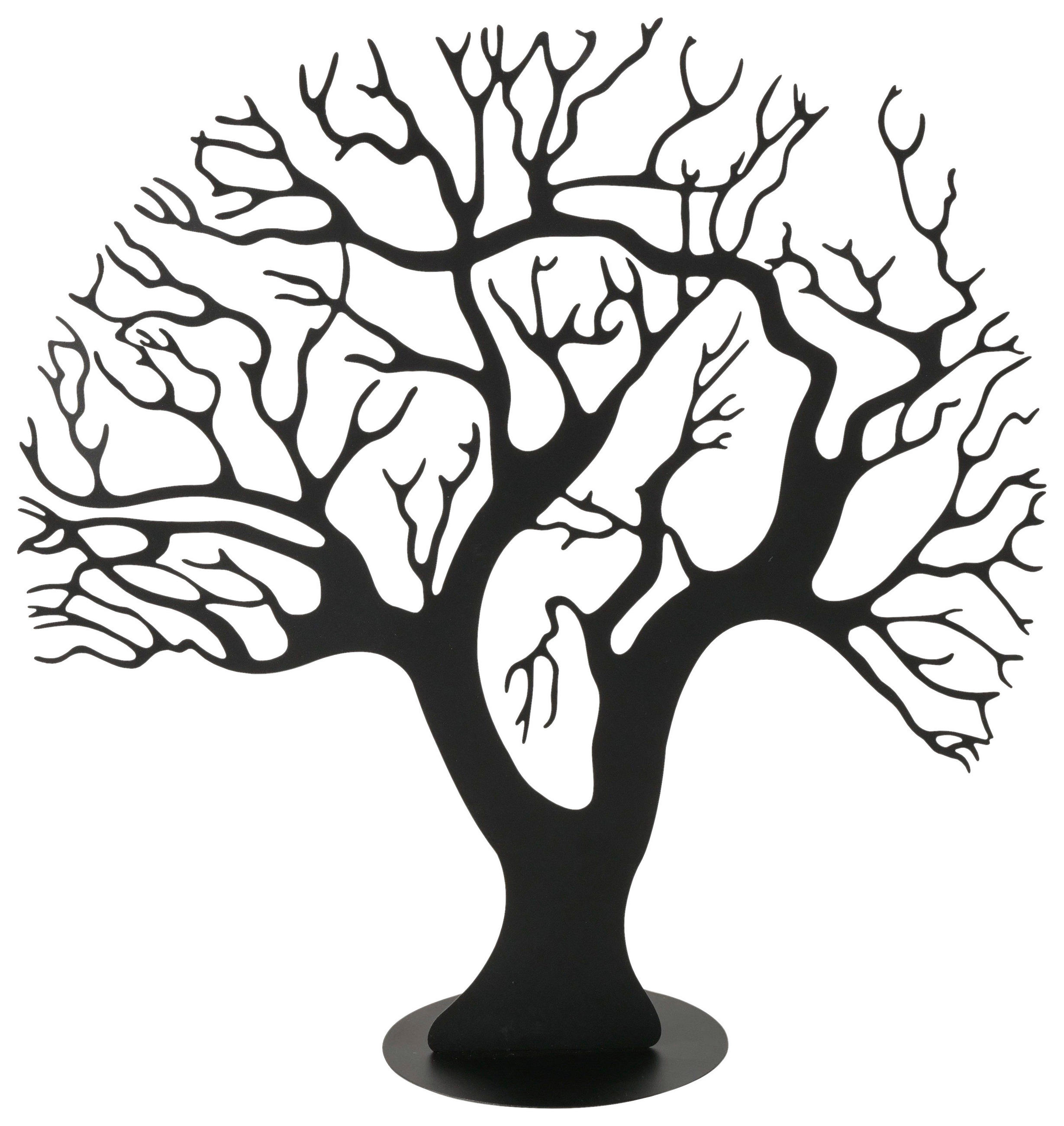 DEKOBAUM - Schwarz, Basics, Metall (46,5/16/47cm)