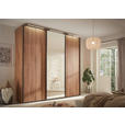 SCHWEBETÜRENSCHRANK in Weiß - Chromfarben/Weiß, Design, Glas/Holzwerkstoff (336/240/68cm) - Moderano