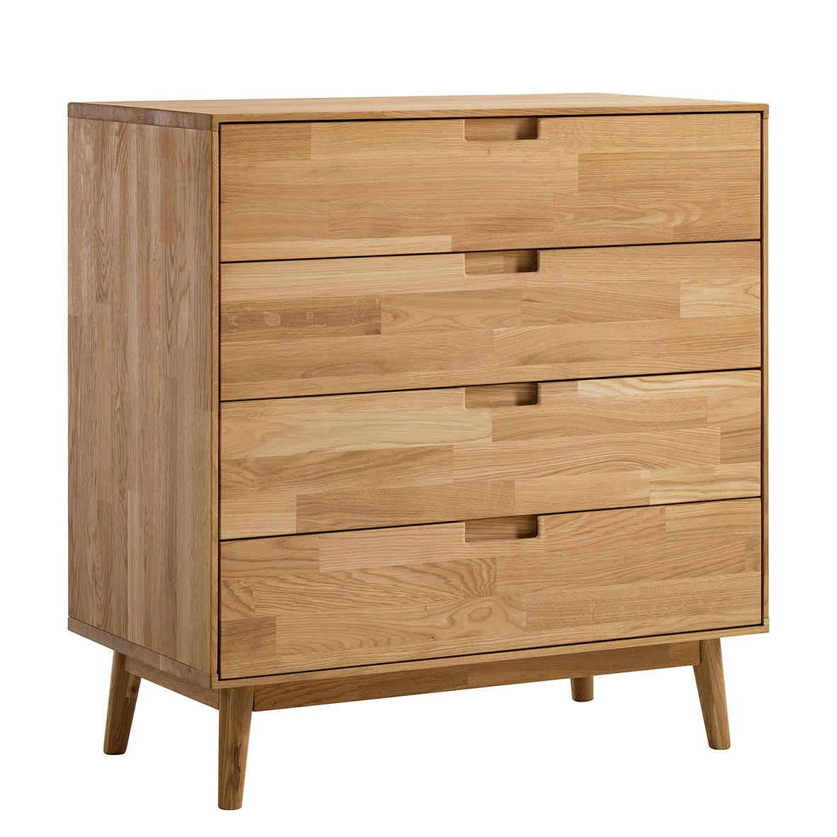 KOMMODE  in 80/89,1/40 cm  - Wildeiche, Natur, Holz (80/89,1/40cm) - home24