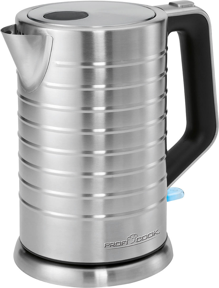 WASSERKOCHER 1,7 L  - Edelstahlfarben, Basics, Kunststoff/Metall (21,5/15,5/23,5cm) - Bomann