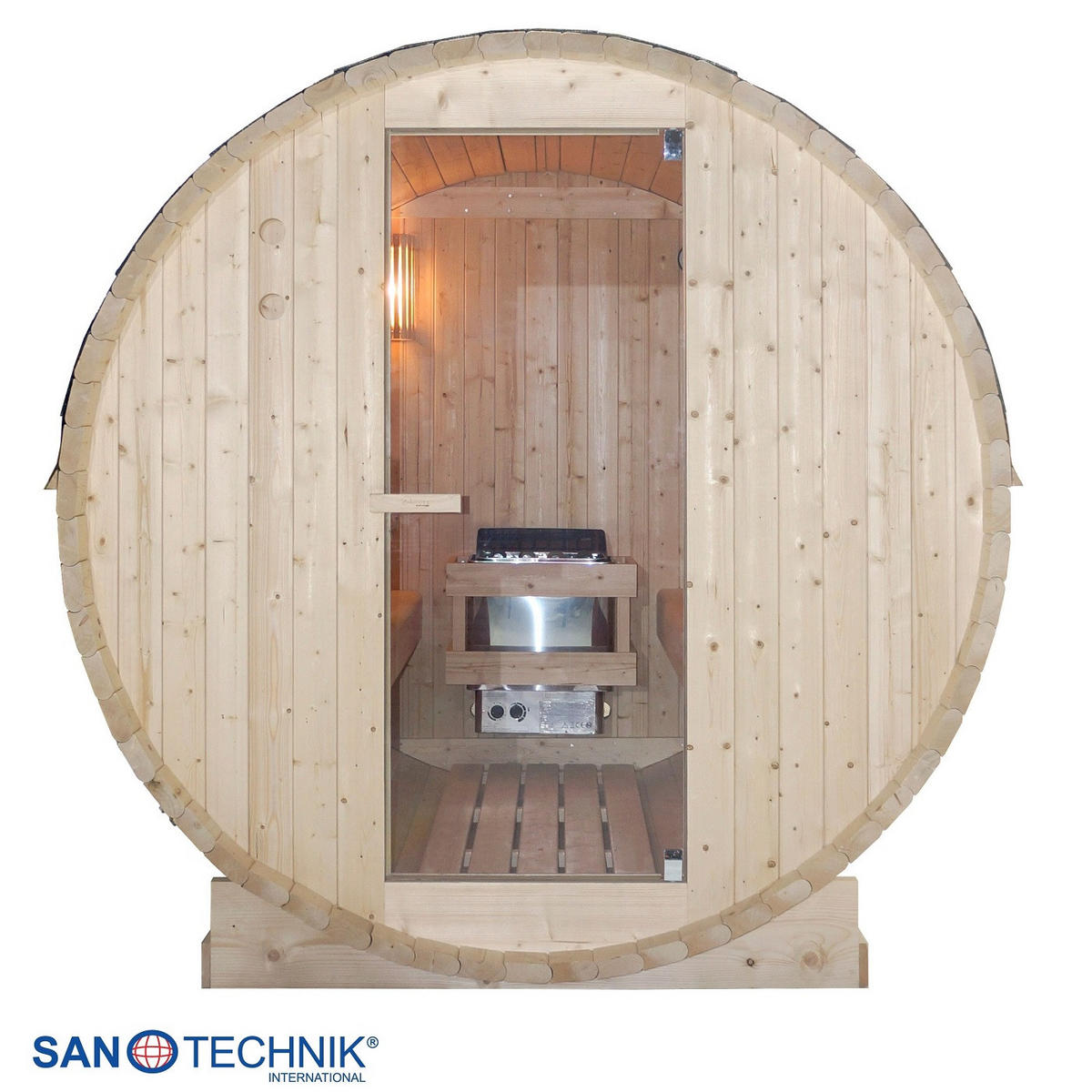 SUDOVÁ SAUNA  - barvy smrku, Konvenční, dřevo/sklo (189/220/191,5cm) - Sanotechnik