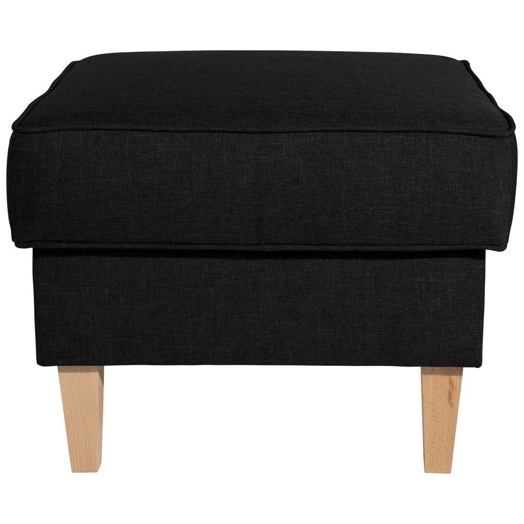 Thumbnail - Max Winzer Hocker Lorris, Schwarz, Textil, Buche, quadratisch, 53x45x53 cm, Goldenes M, Made in Europe, Wohnzimmer, Hock...