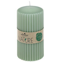 STUMPENKERZE  - Salbeigrün, Basics, Naturmaterialien (5,7/11,0cm) - Steinhart