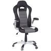 GAMINGSTUHL Grau, Schwarz, Weiß Kunststoff, Textil   - Silberfarben/Schwarz, MODERN, Kunststoff/Textil (64/118/57cm) - MID.YOU