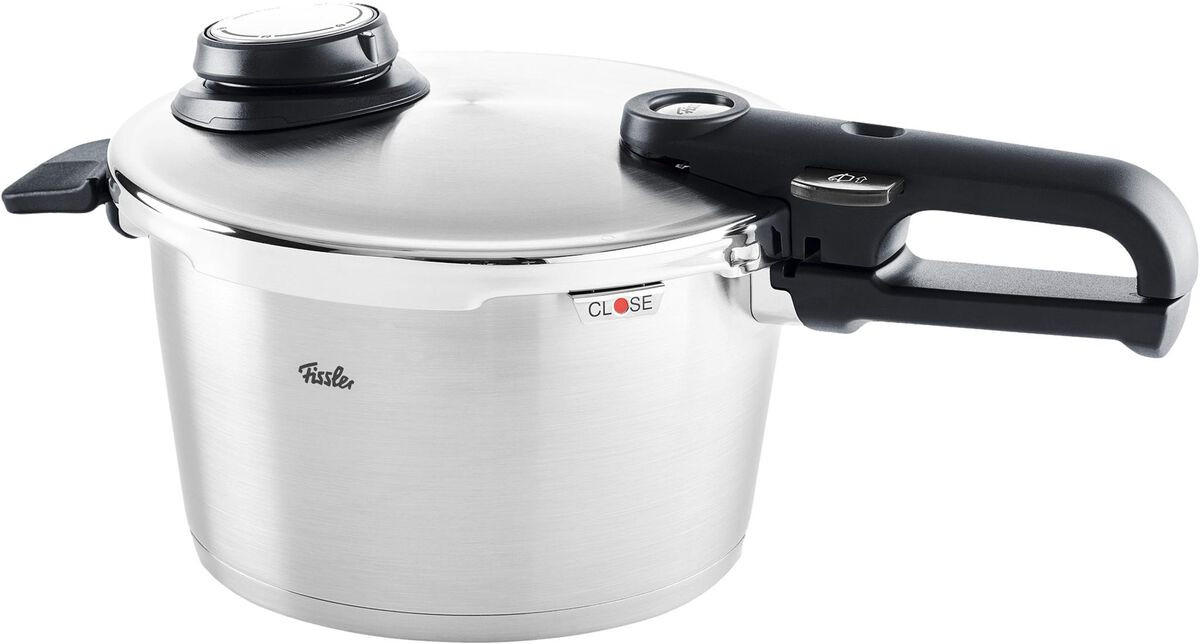 EKSPRES LONAC  4,5 l  Vitavit Premium  - srebrne boje, Basics, metal (4,5l) - Fissler