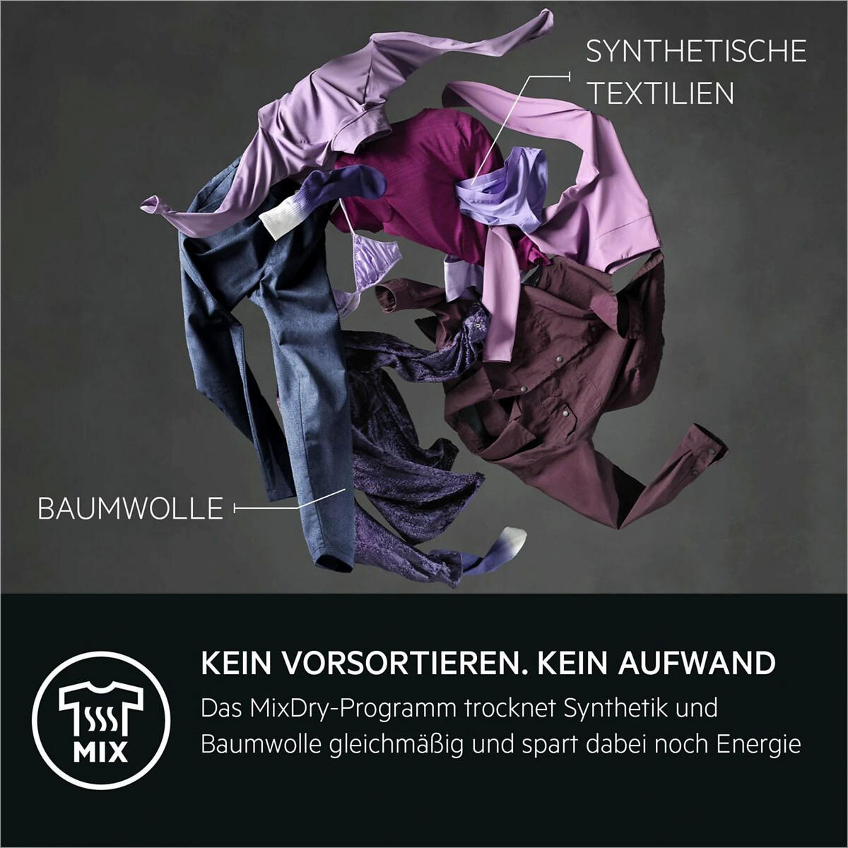 WÄRMEPUMPENTROCKNER TR8T75780  - Schwarz/Weiß, Basics, Kunststoff/Metall (60/85/66cm) - AEG