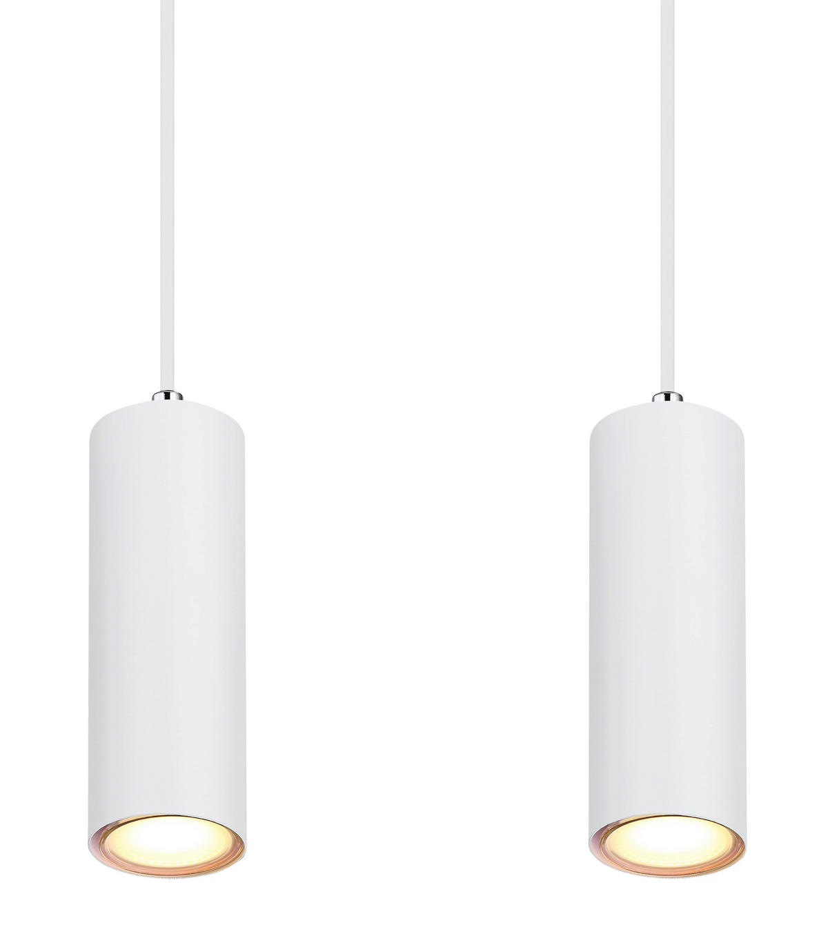 HÄNGELEUCHTE 65/6/120 cm   - Weiß, Design, Metall (65/6/120cm) - Globo
