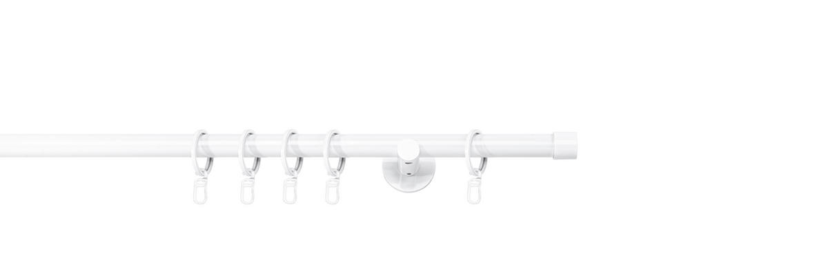 VORHANGSTANGENSET  340 cm  - Weiß, Basics, Metall (340cm)