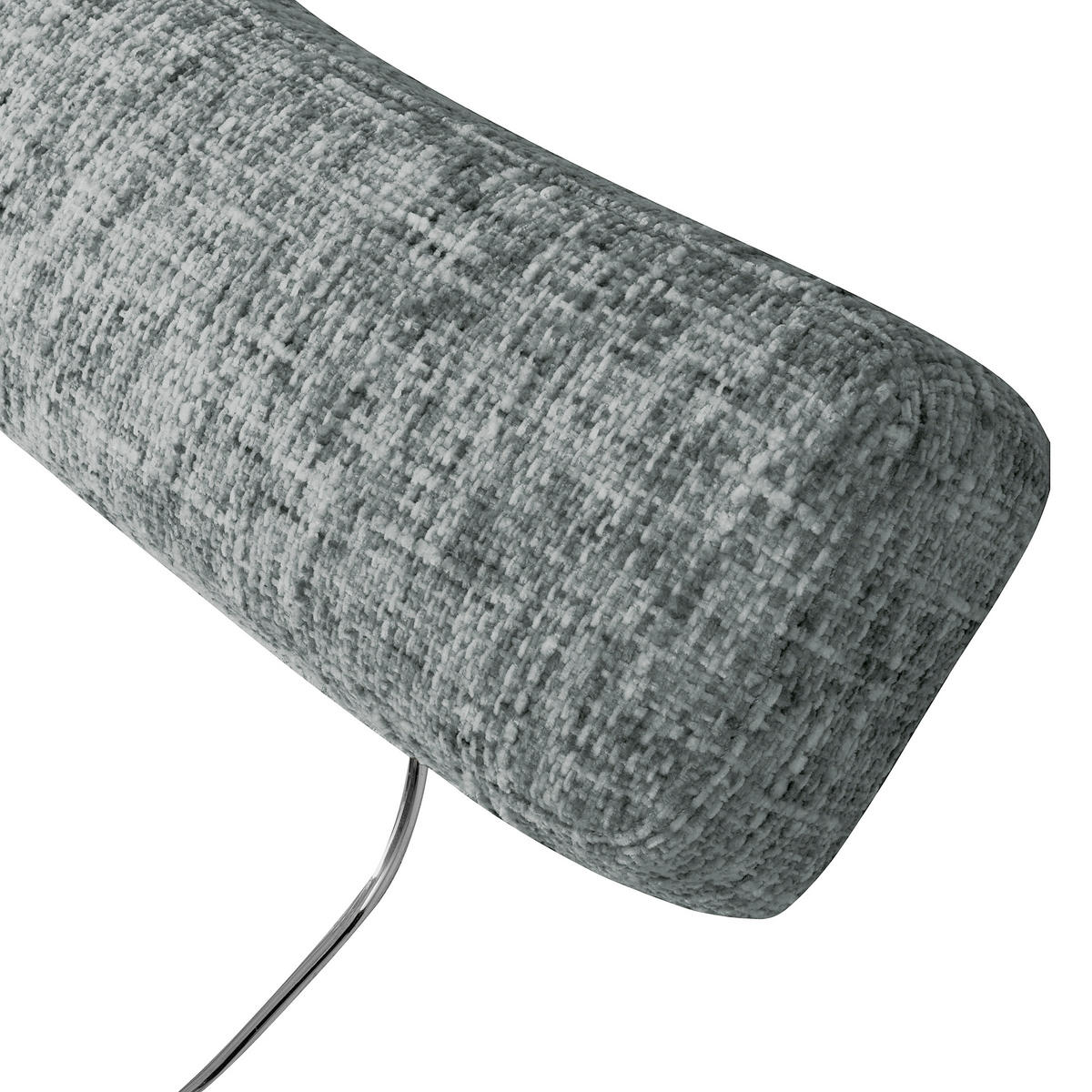 KOPFSTÜTZE 52/17/14 cm  Webstoff  - Anthrazit/Silberfarben, Design, Textil (52/17/14cm) - Livetastic