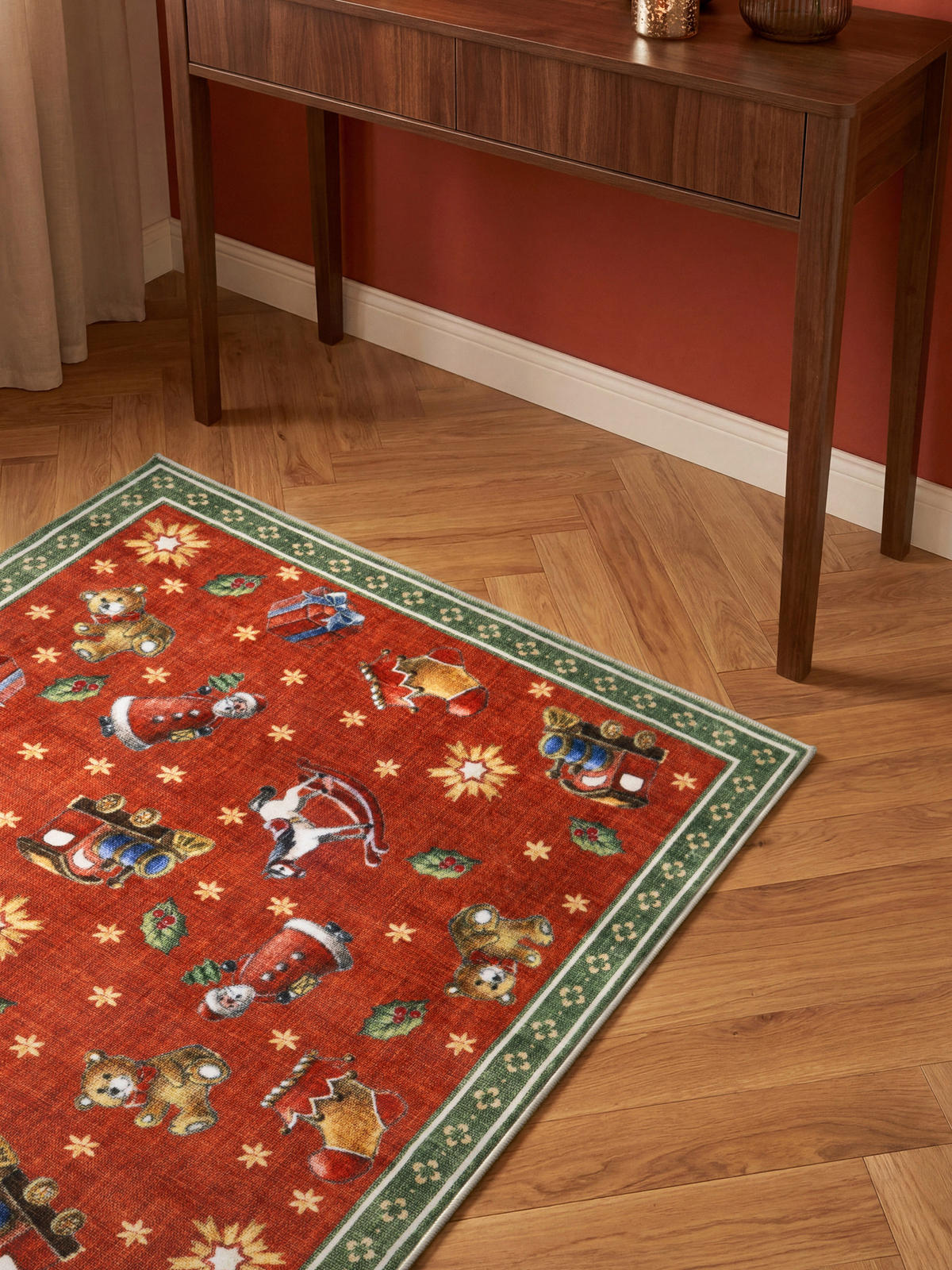 LÄUFER 80/200 cm Toy's Delight Nostalgic Noel  - Rot/Grün, Design, Kunststoff/Textil (80/200cm) - Villeroy & Boch