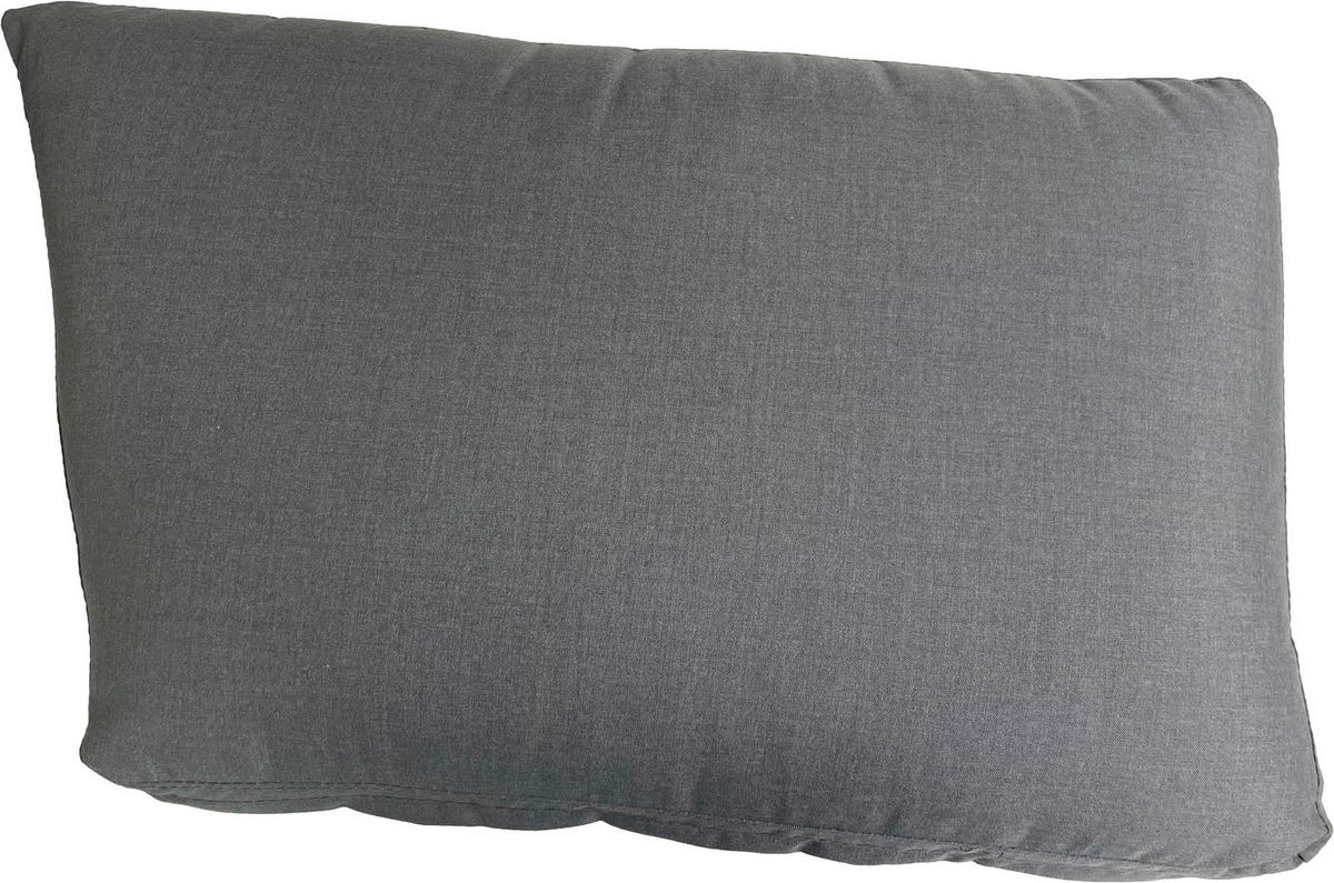 RÜCKENLEHNE 52/10/52 cm  Aluminium  - Anthrazit/Graphitfarben, Design, Textil/Metall (52/10/52cm) - Zebra 
