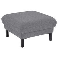 HOCKER in Textil Grau  - Schwarz/Grau, Design, Textil/Metall (74/46/74cm) - Pure Home Comfort
