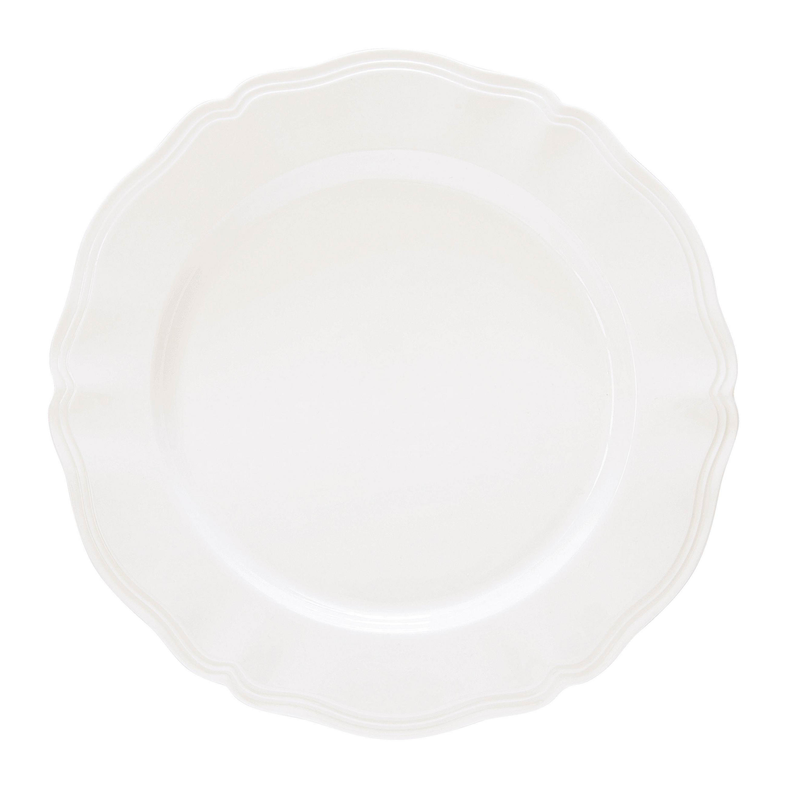 PLITKI TANJIR   27/27/2 cm            - bela, Osnovno, keramika (27/27/2cm)