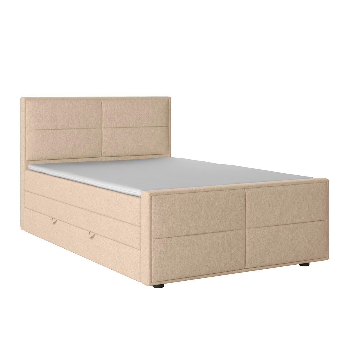 BOXSPRINGBETT 120/200 cm  in Naturfarben  - Naturfarben, Modern, Holz/Kunststoff (120/200cm) - MID.YOU