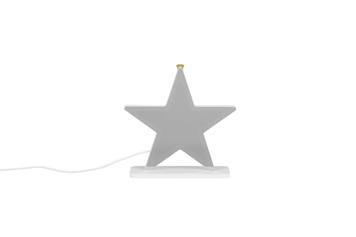 LED-WANDLEUCHTE Etoile 20/20/6 cm  - Weiß, LIFESTYLE, Kunststoff (20/20/6cm)