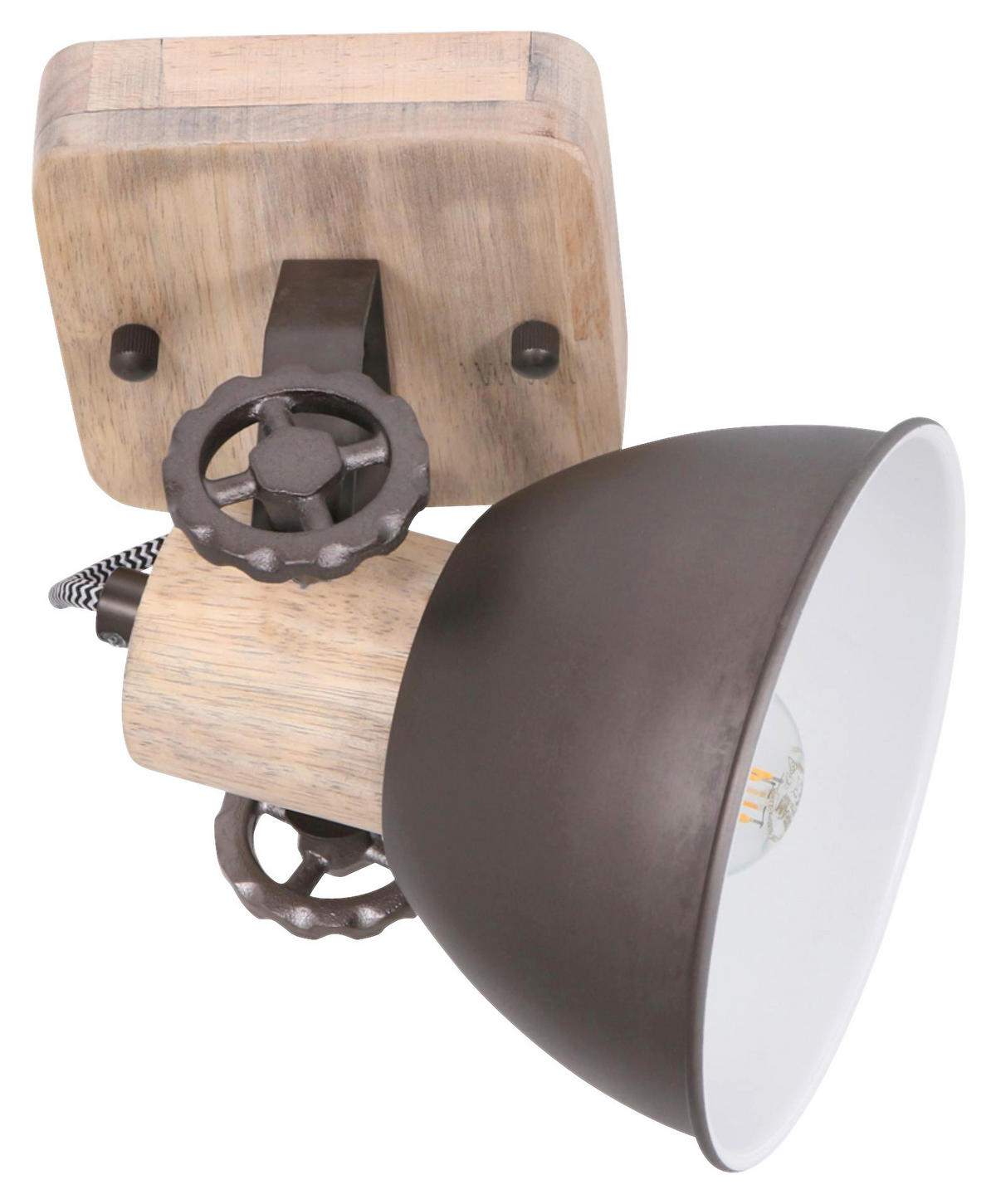 DECKENSPOTS - Anthrazit, Trend, Holz/Metall (15/19/17cm)