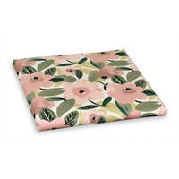 GARTENHOCKERAUFLAGE  - Dunkelgrün/Hellrosa, Basics, Textil (50/4/50cm)