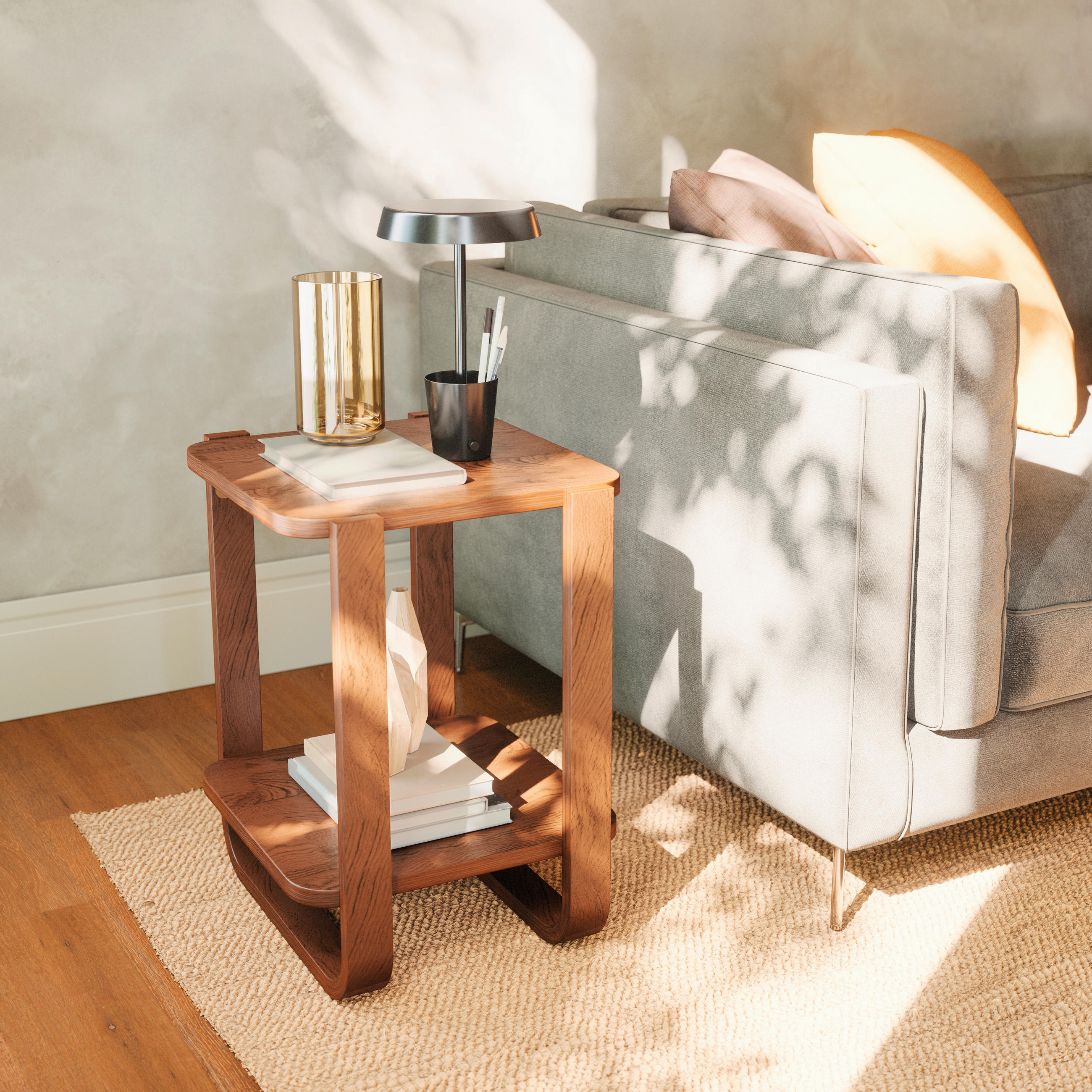 BEISTELLTISCH 38/42/53 cm Dunkelbraun  - Dunkelbraun, Basics, Holz (38/42/53cm) - Umbra