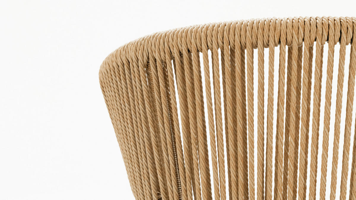 STOLICA SLOŽIVA  prirodne boje, crna  metal, plastika, tekstil      - prirodne boje/crna, Design, metal/tekstil (64/79,5/59cm) - Dieter Knoll