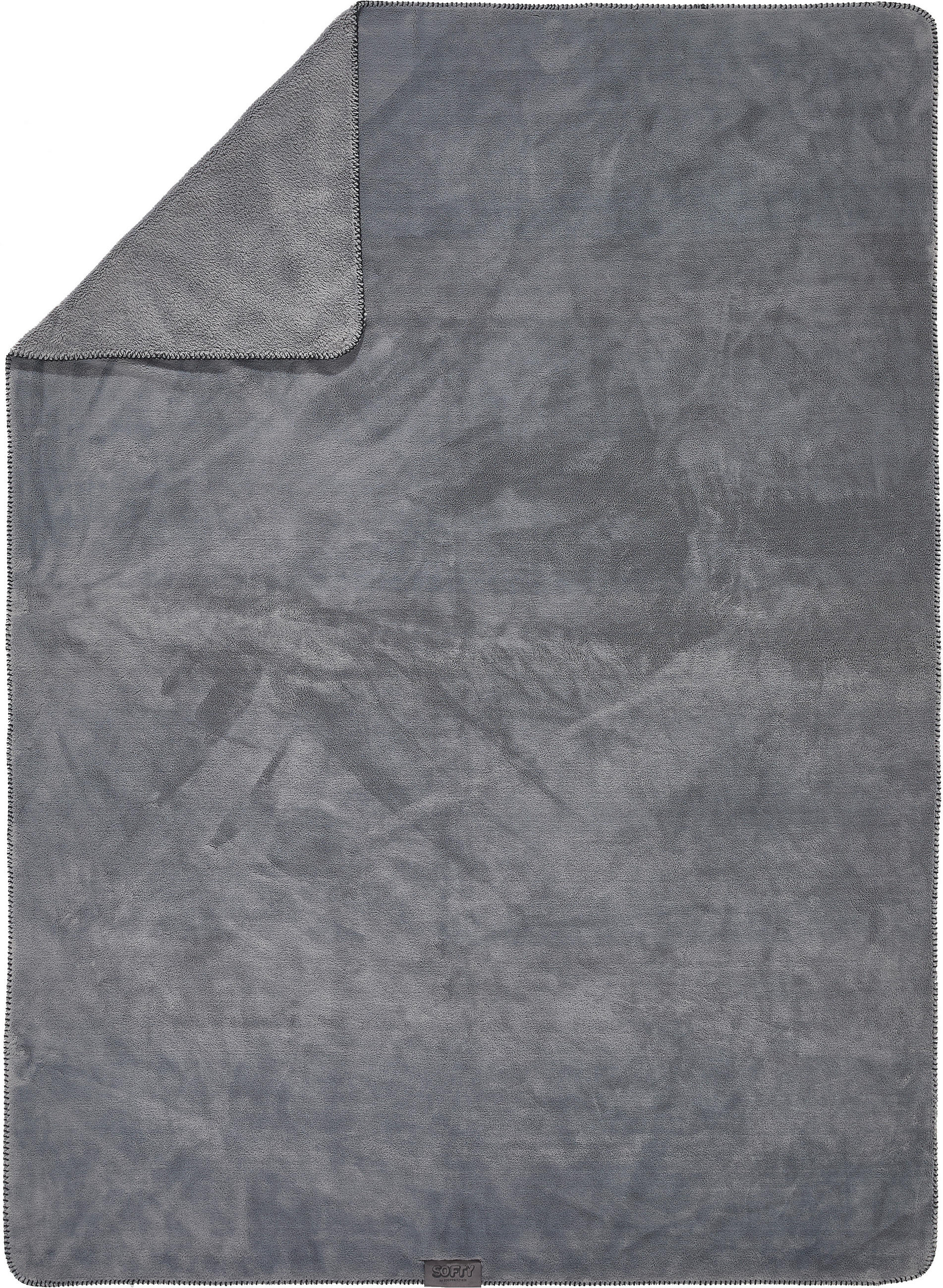 DECKE 140/190 cm  - Grau, Basics, Textil (140/190cm) - Zoeppritz