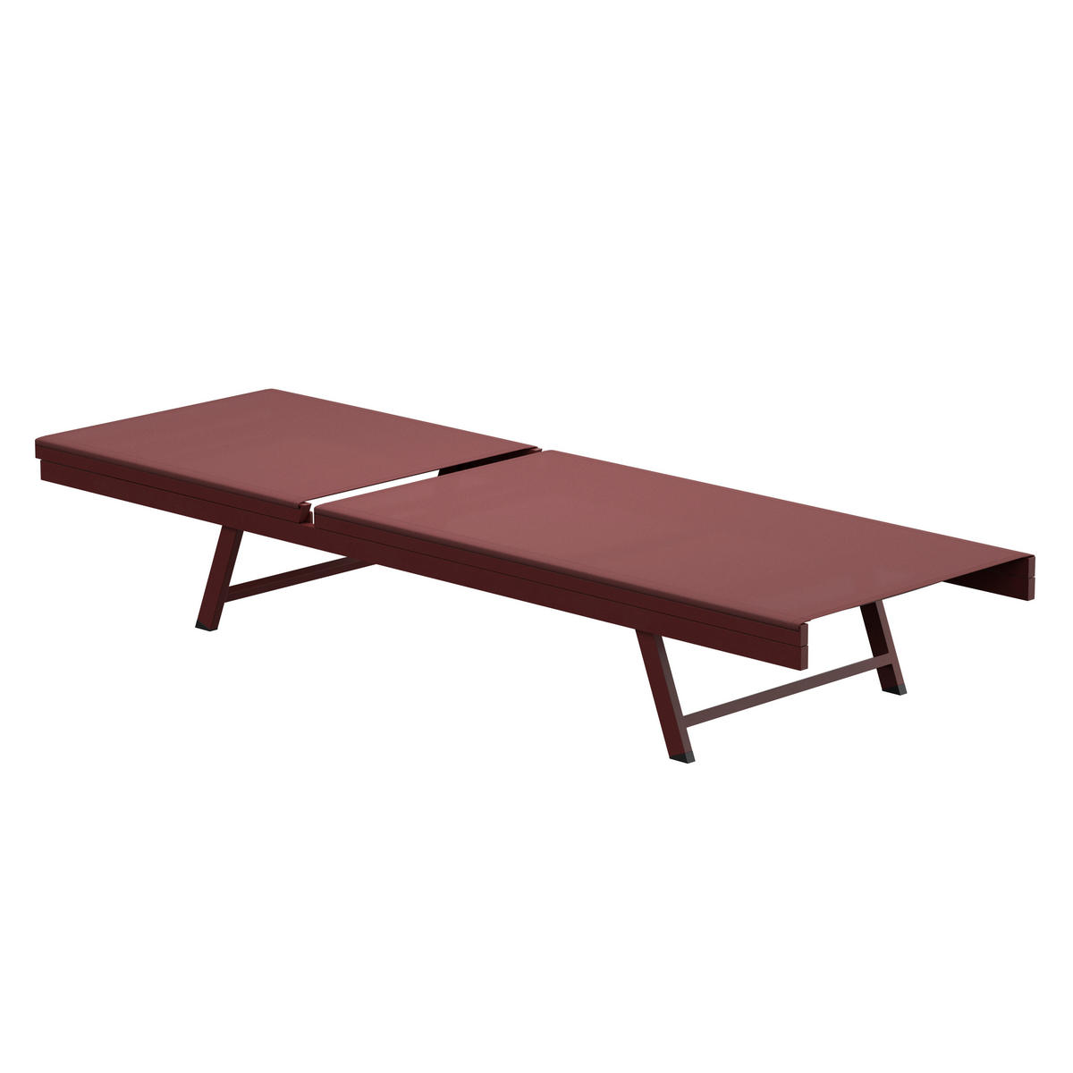SONNENLIEGE 64/30/197 cm  - Rot, MODERN, Textil/Metall (64/30/197cm) - Ambia Garden