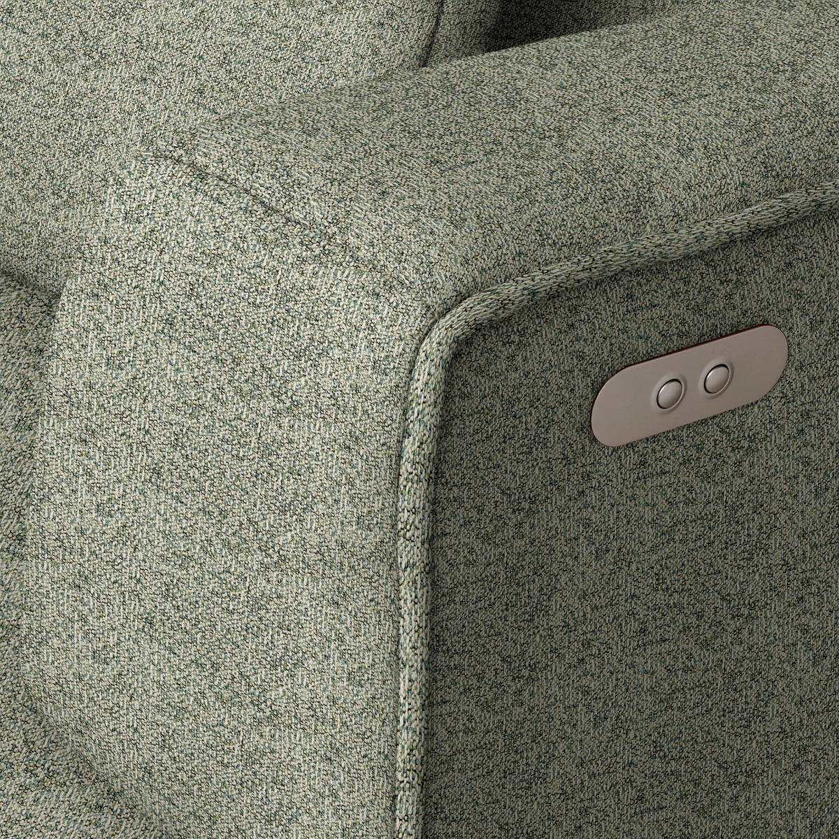 ECKSOFA Webstoff Khaki  - Khaki/Schwarz, Design, Kunststoff/Textil (288/188cm) - Welnova