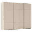 SCHWEBETÜRENSCHRANK 301/223/68 cm 3-türig Champagner  - Champagner, KONVENTIONELL, Holzwerkstoff/Metall (301/223/68cm) - Novel