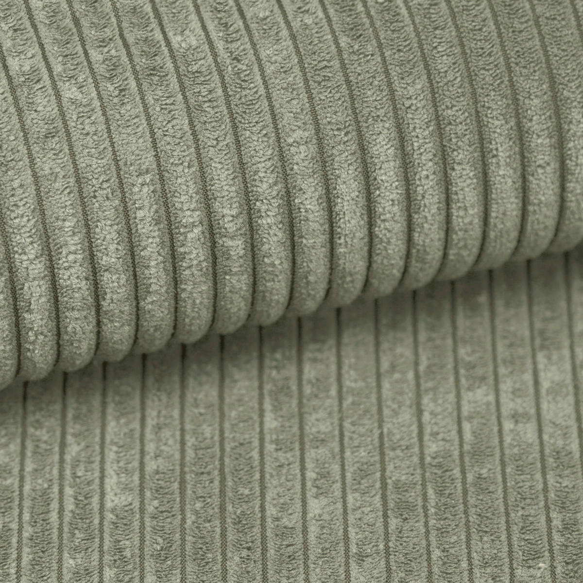 ECKSOFA Salbeigrün Cord  - Salbeigrün/Schwarz, KONVENTIONELL, Kunststoff/Textil (217/146cm) - Carryhome