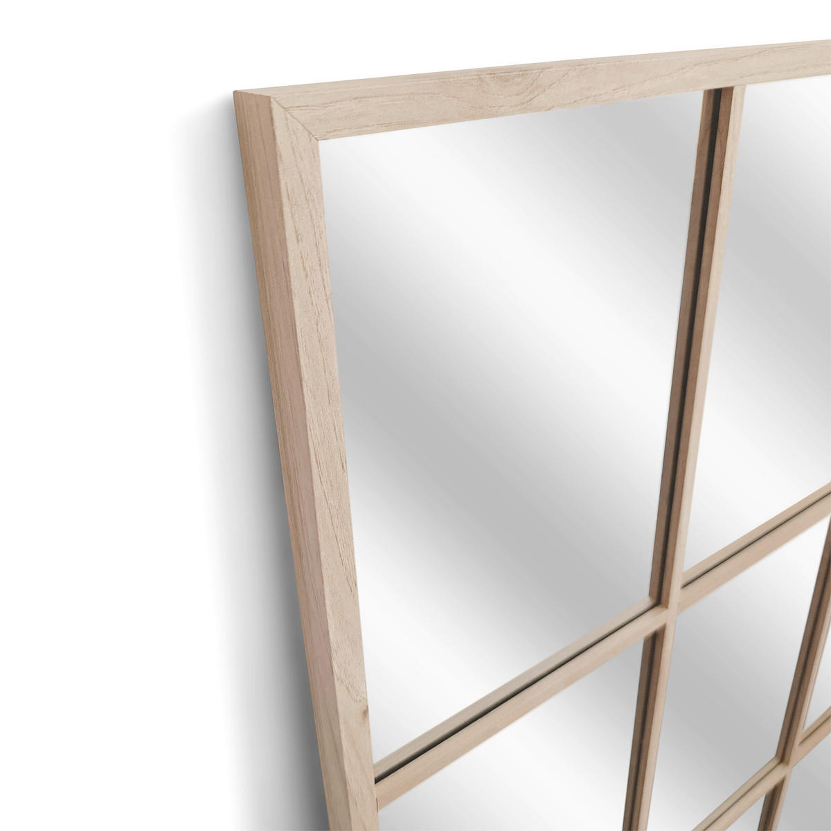 DEKOSPIEGEL  69/95 cm   in rechteckig  - Eichefarben, Basics, Glas/Holz (69/95cm)
