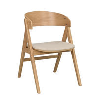 STOL MED ARMSTÖD     - beige/ekfärgad, Klassisk, trä/textil (55/80/61cm) - Rowico