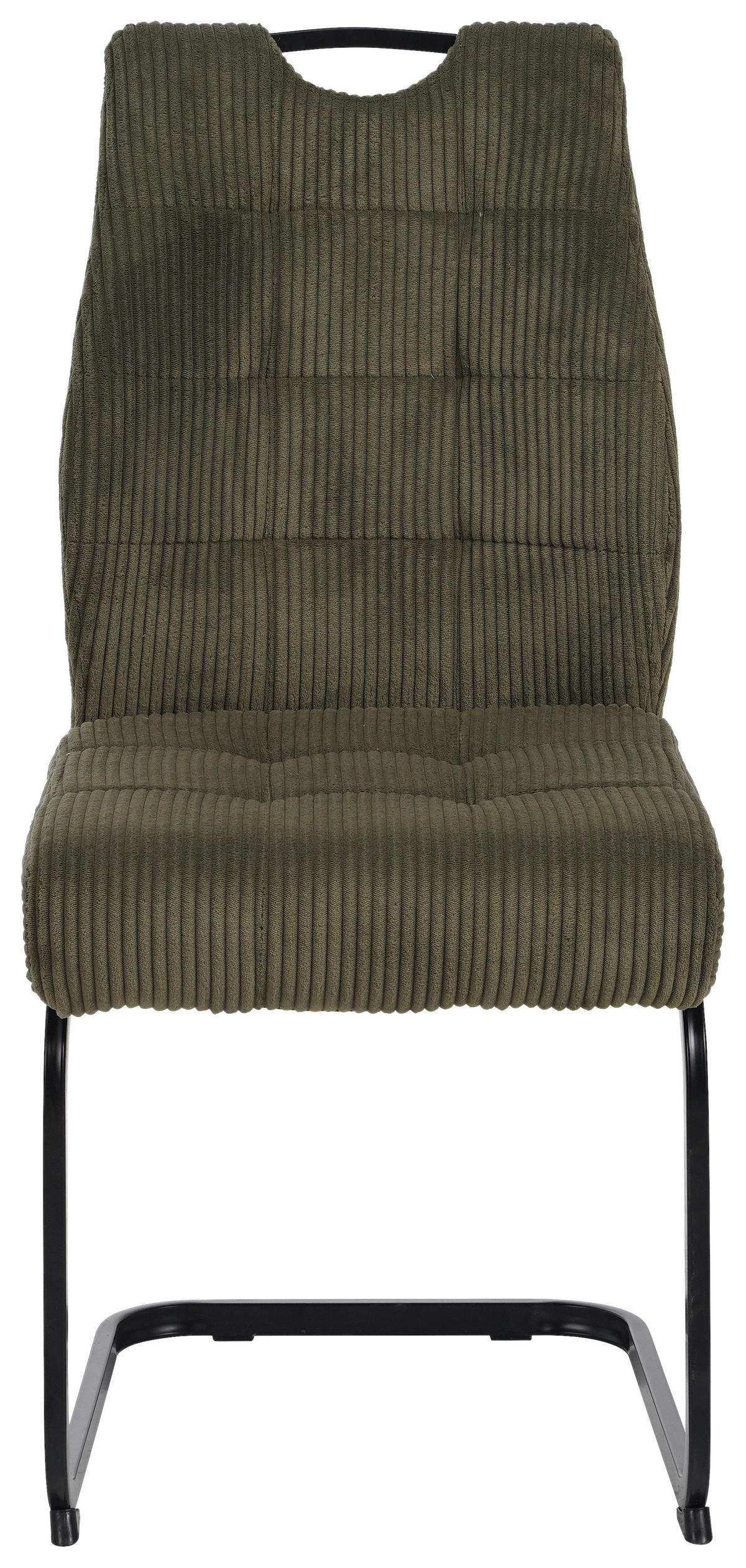 SCHWINGSTUHL  in Eisen Cord  - Schwarz/Grün, Design, Textil/Metall (46/96/61.5cm) - Carryhome