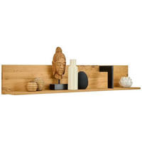 WANDBOARD  150/25/22 cm  - Eichefarben/Schwarz, Natur, Holzwerkstoff (150/25/22cm) - Linea Natura