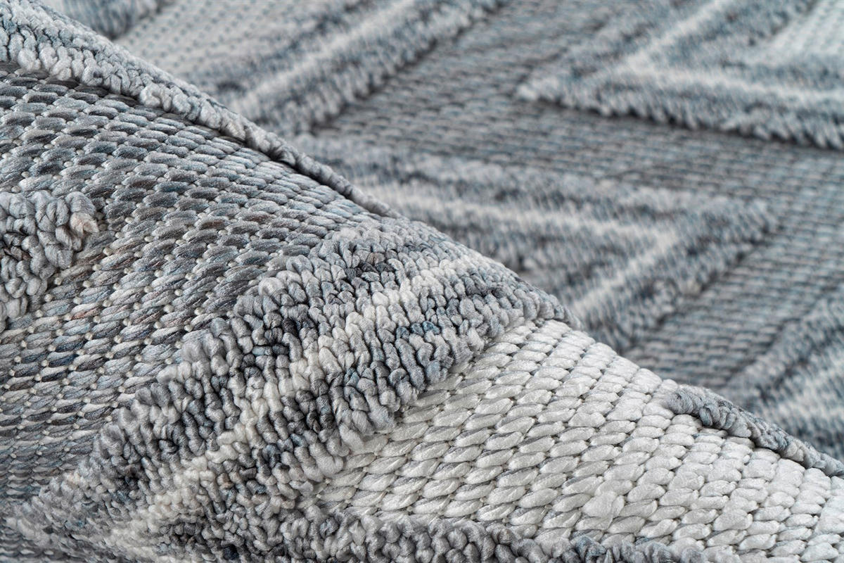 TEPPICH 120/170 cm Sarai 225 Grau / Weiß Grau, Weiß  - Weiß/Grau, KONVENTIONELL, Textil (120/170cm)