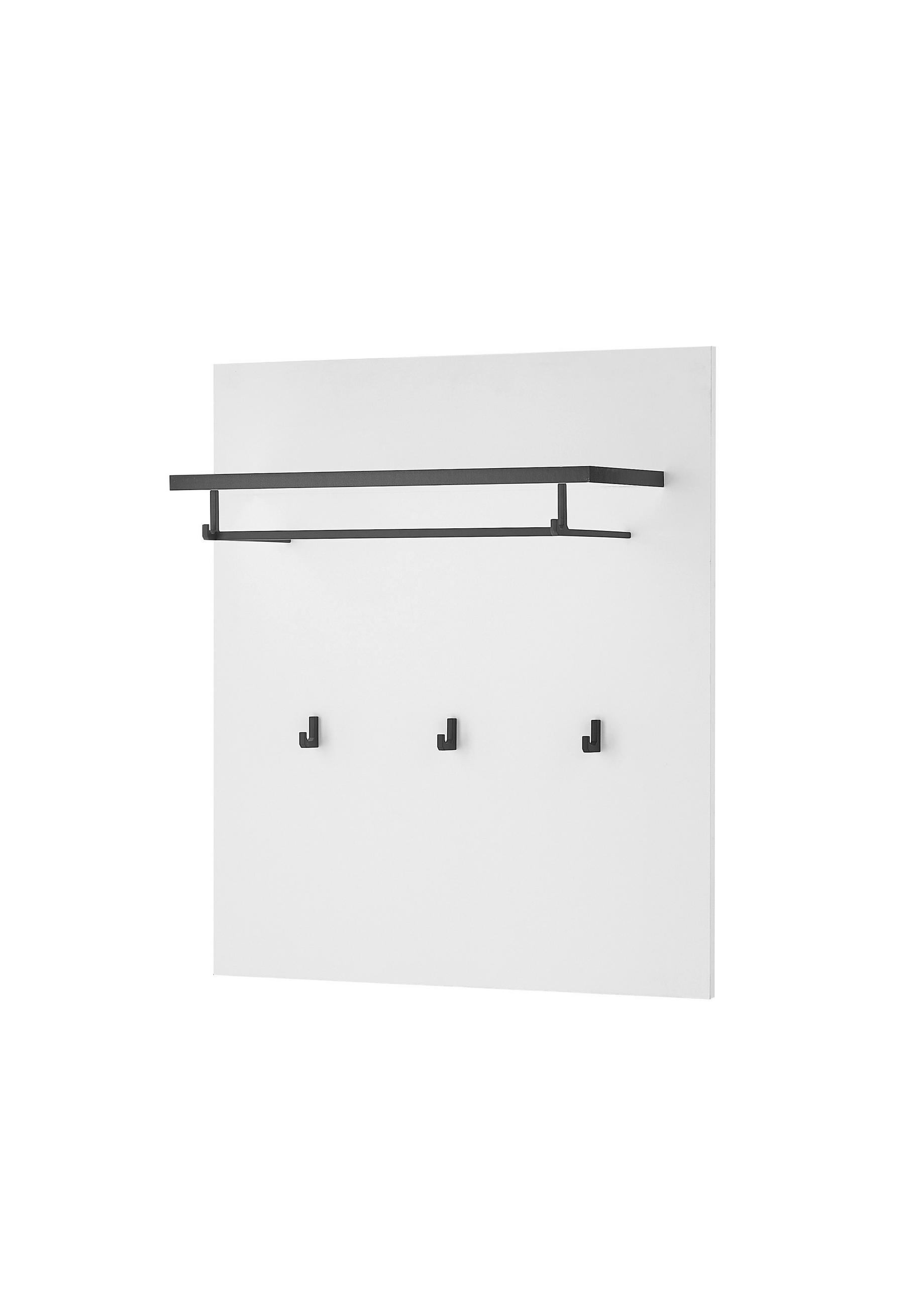 GARDEROBENPANEEL  in 79/89/25 cm  - Anthrazit/Weiß, MODERN, Holzwerkstoff (79/89/25cm) - MID.YOU