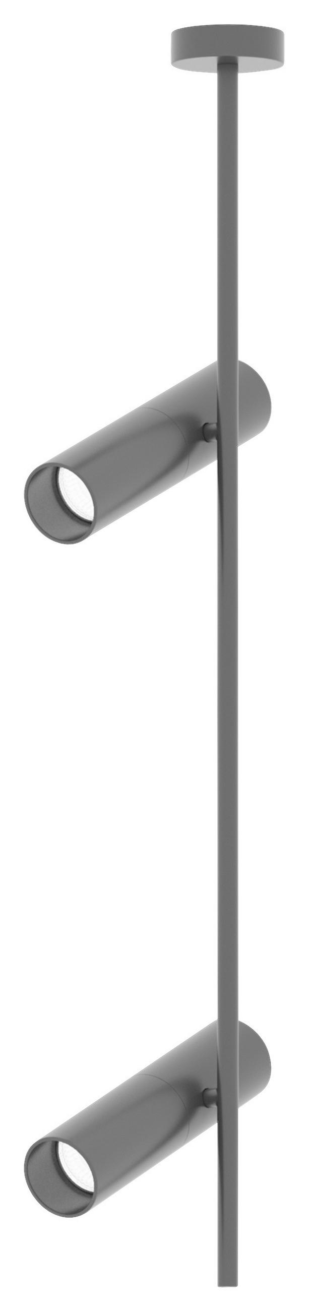 VISEČA SVETILKA   20/77/5,3 cm          50 W GU10 - črna, Basics, kovina (20/77/5,3cm) - MAYTONI