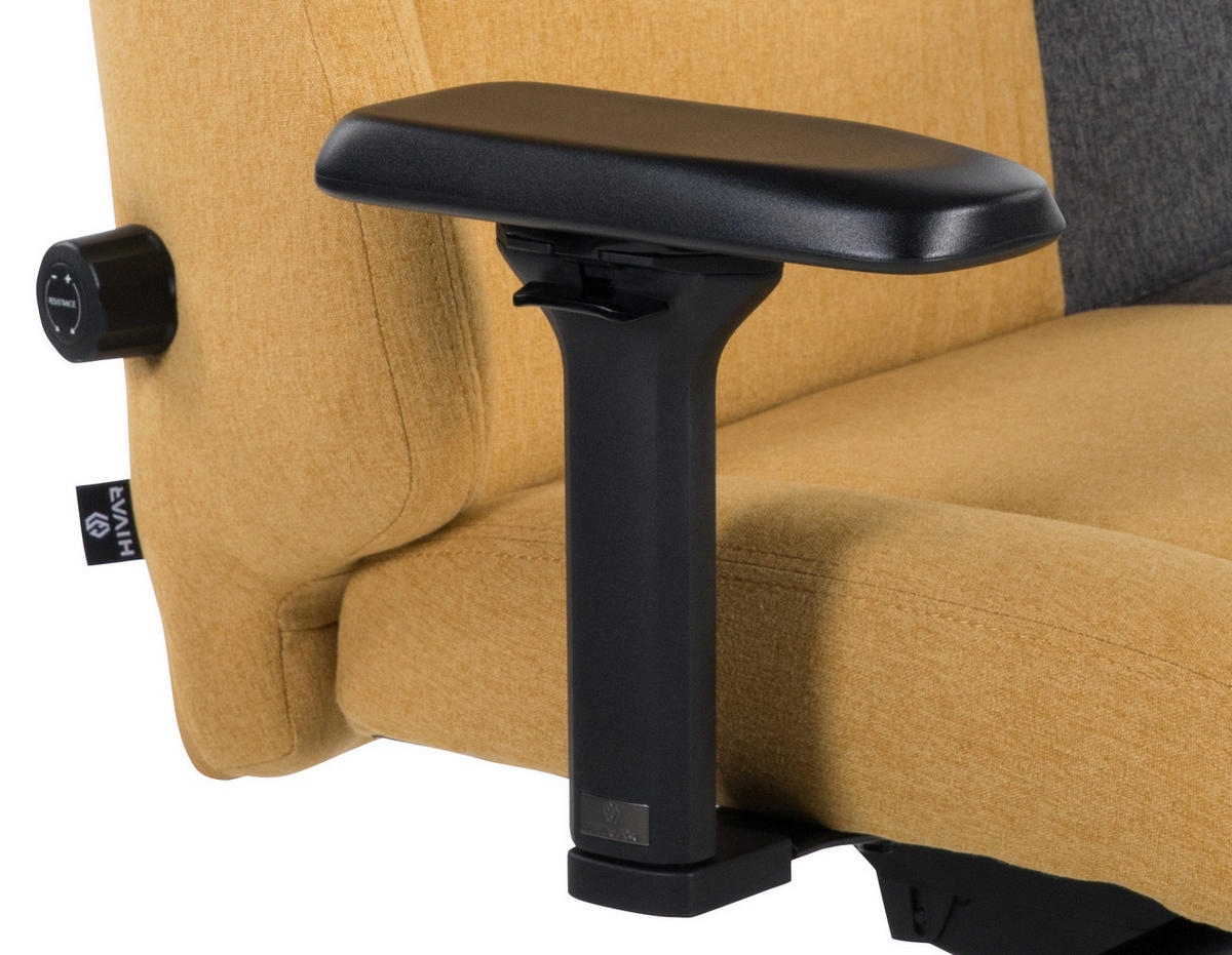 SKYLAR XL Sun Silver Anthrazit, Gelb, Silberfarben Metall, Textil   - Anthrazit/Gelb, LIFESTYLE, Textil/Metall (81/147/72cm) - HIVAR