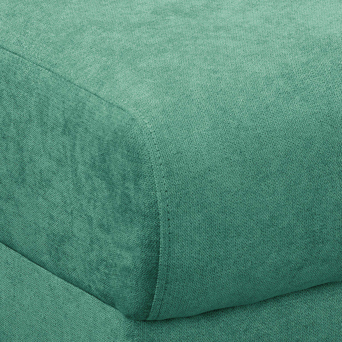 ECKSOFA in Mikrofaser Mintgrün  - Wengefarben/Mintgrün, Design, Holz/Textil (230/150cm) - Livetastic