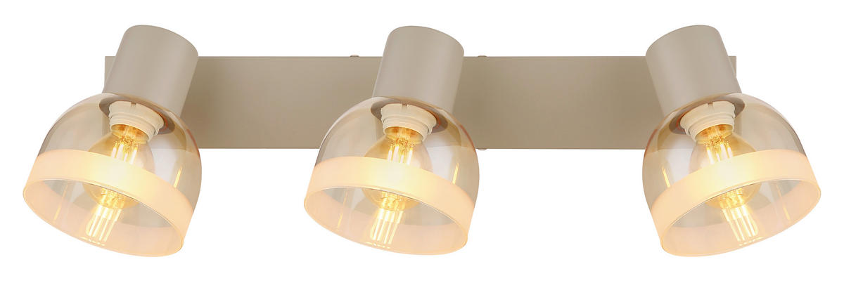 STRAHLER Kairo 41/10/14 cm  - Sandfarben/Orange, Design, Glas/Metall (41/10/14cm) - Globo