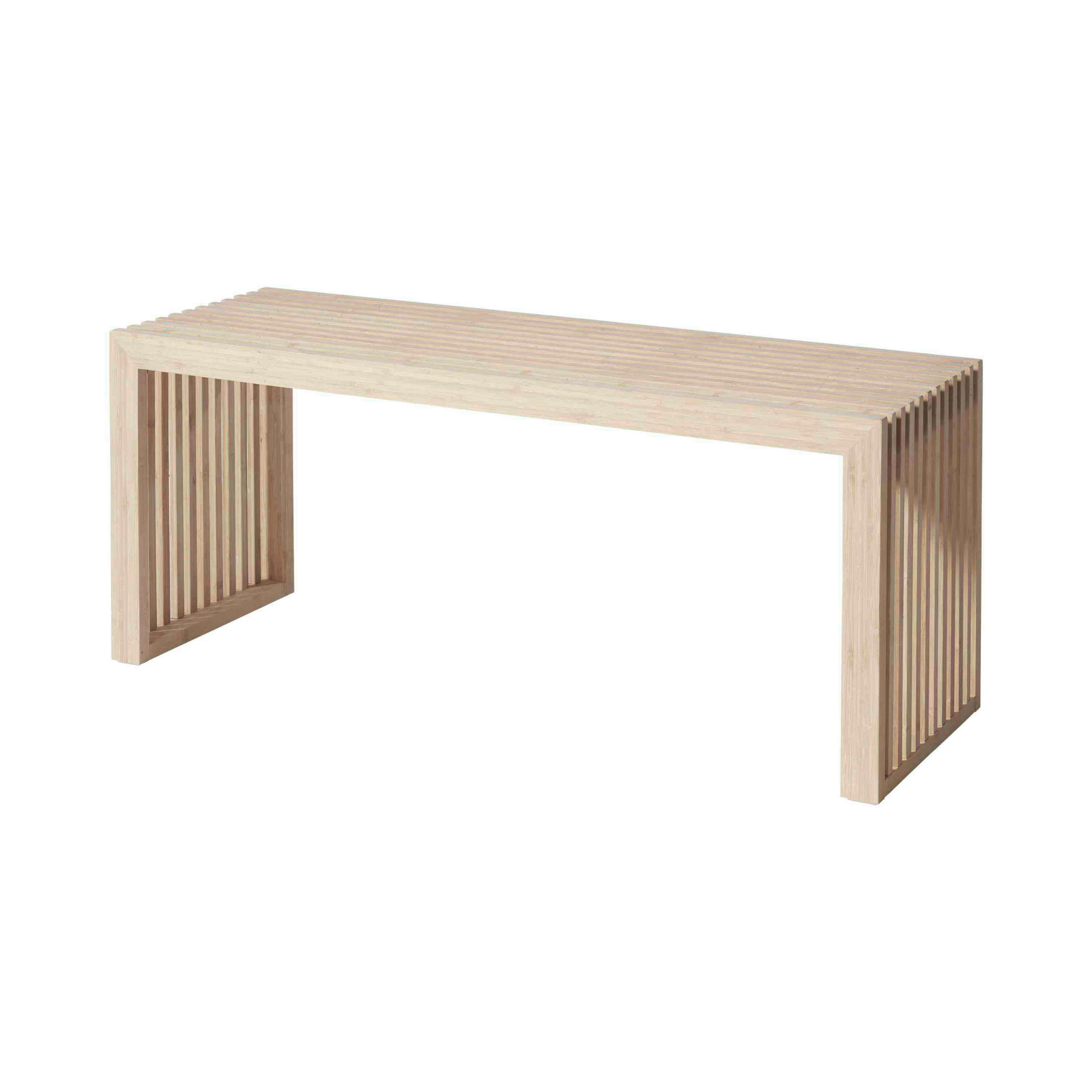 SITZBANK 104/43/35 cm Naturfarben Bambus massiv  - Naturfarben, KONVENTIONELL, Holz (104/43/35cm) - MID.YOU
