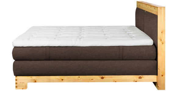 BOXSPRINGBETT 180/200 cm  in Braun  - Braun, Natur, Holz/Textil (180/200cm) - Linea Natura