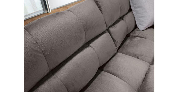ECKSOFA Grau Flachgewebe  - Schwarz/Grau, MODERN, Kunststoff/Textil (235/275cm) - Landscape