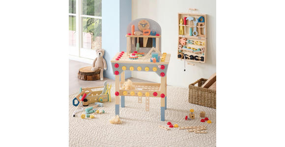 KINDER-WERKZEUGKOFFER - Multicolor, Basics, Holz/Holzwerkstoff (31,5/23,5/5,9cm) - My Baby Lou